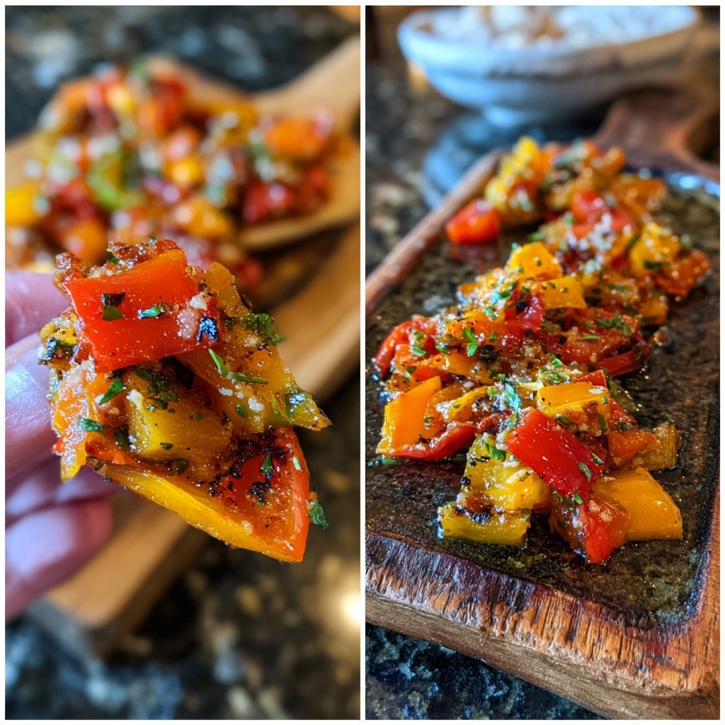 Grill Beilagen Mit Paprika Würfeln