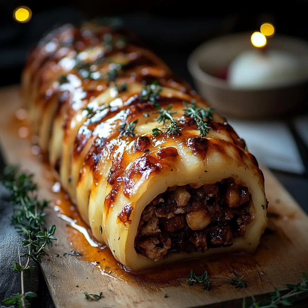 Hackfleisch-Käse-Rolle