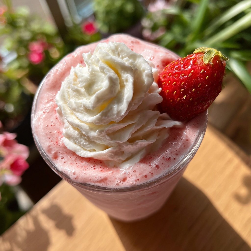 Erdbeer Milchshake Selbstgemacht