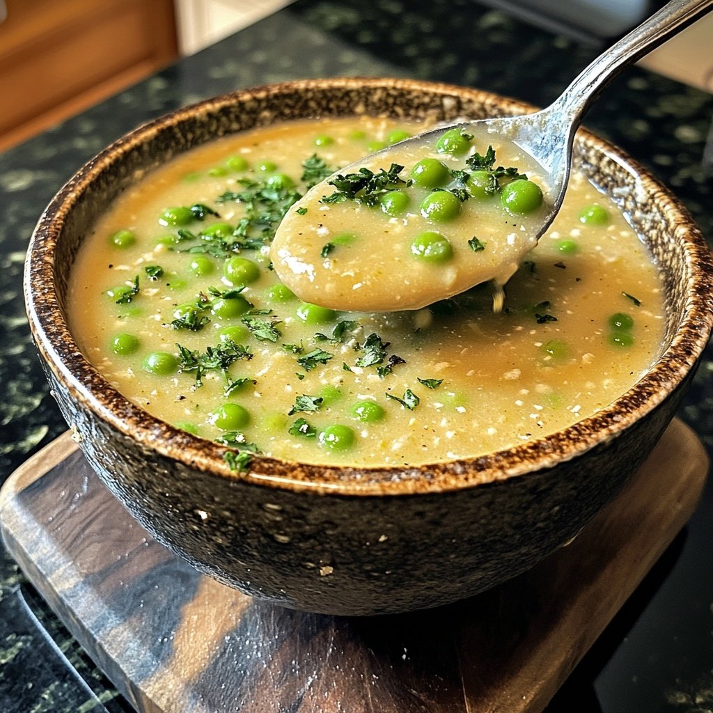 Vegane Erbsensuppe