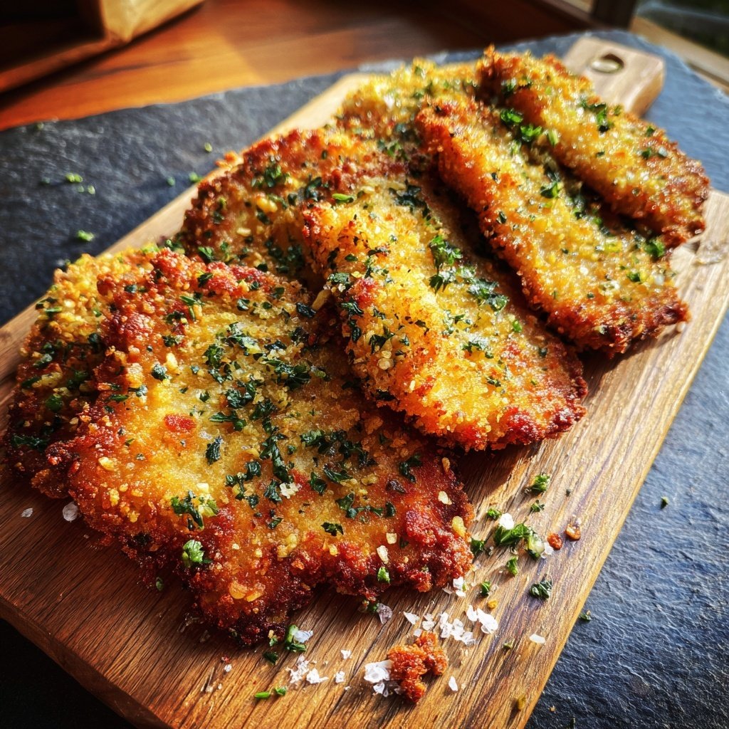 Blumenkohl Schnitzel Mit Kräuter Panade