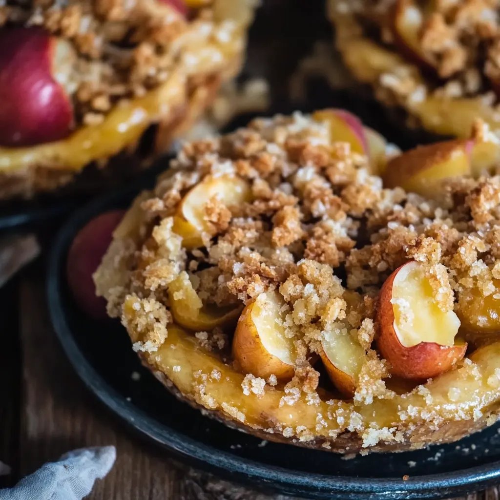Bratapfel mit Streusel