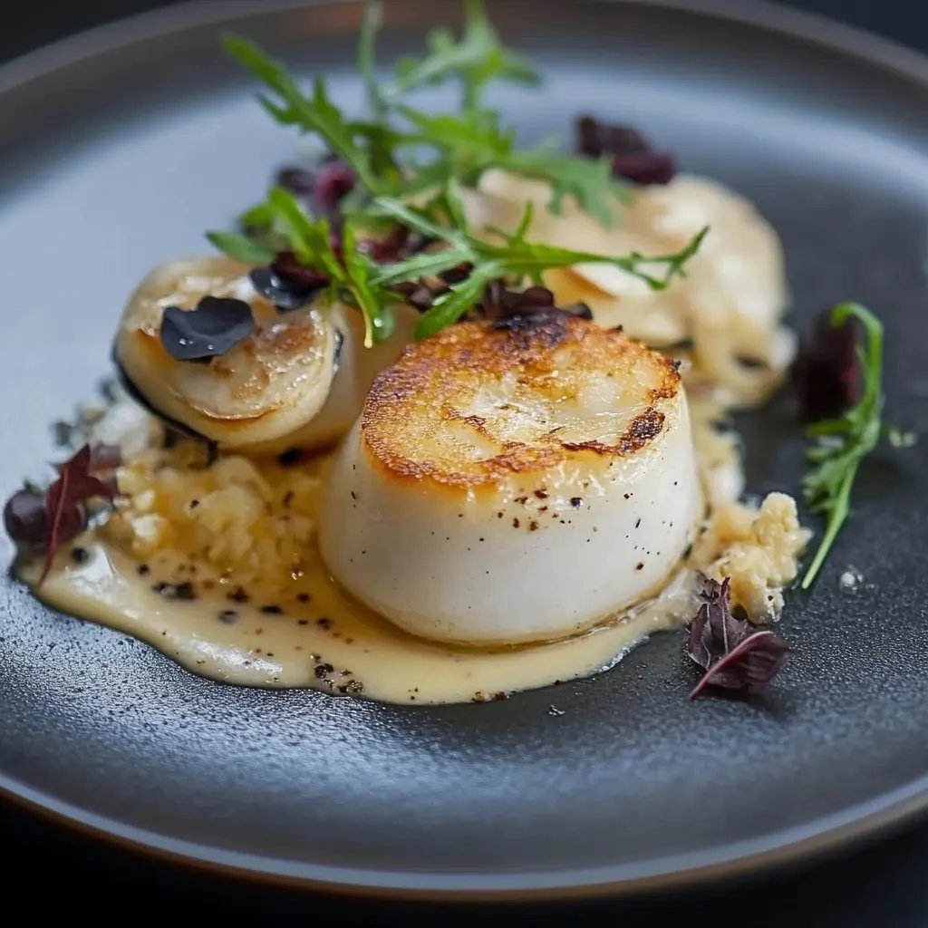 Karamellisierte Birne mit Ziegenkäse