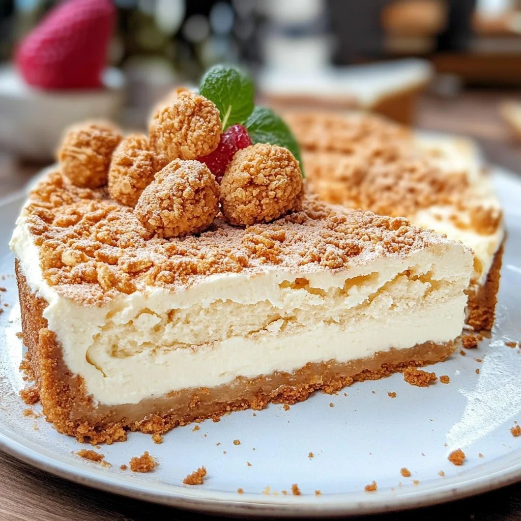 Spekulatius Käsekuchen mit Keksboden, Streuseln und Frischkäse