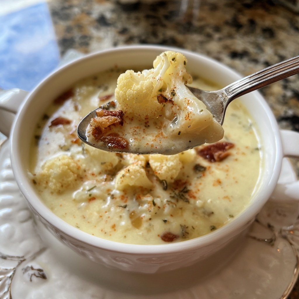 Blumenkohlsuppe mit Muskat
