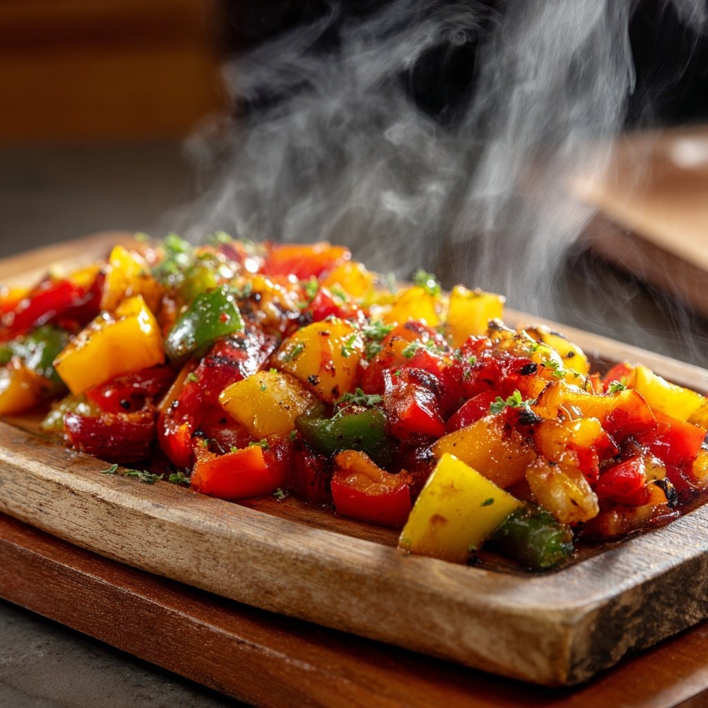 Grill Beilagen Mit Paprika Würfeln