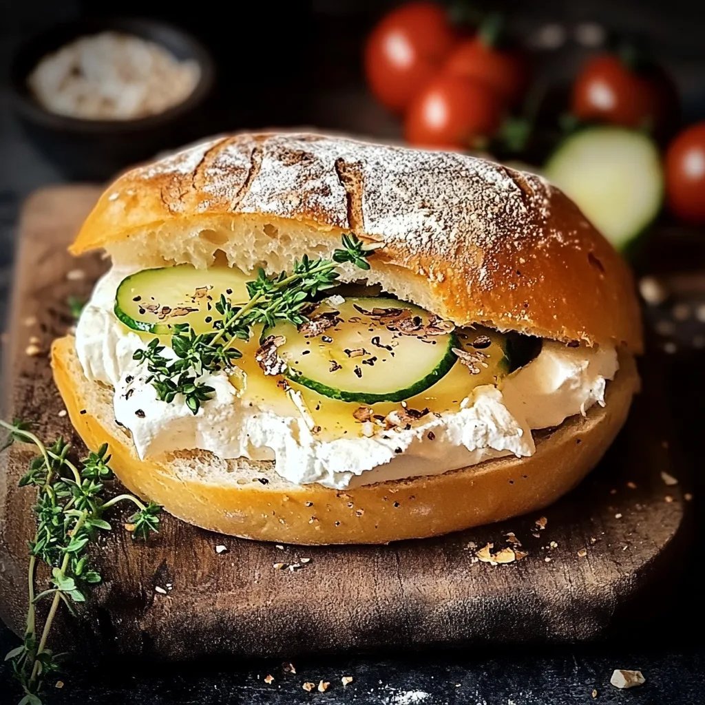 Heißer Schafskäse im Fladenbrot
