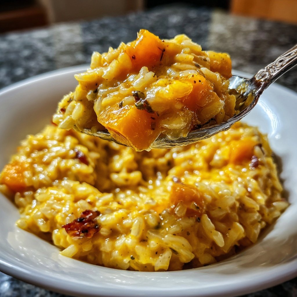 Risotto mit Kürbis und Muskat