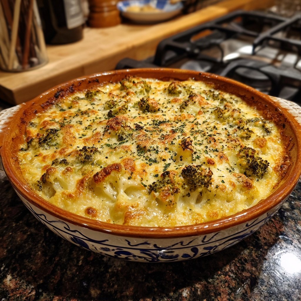 Blumenkohl Auflauf Mit Brokkoli