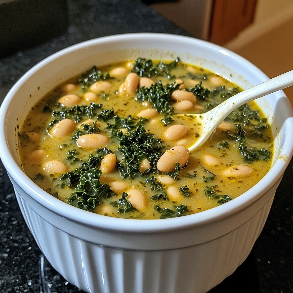 Toskanische Grünkohlsuppe mit weißen Bohnen