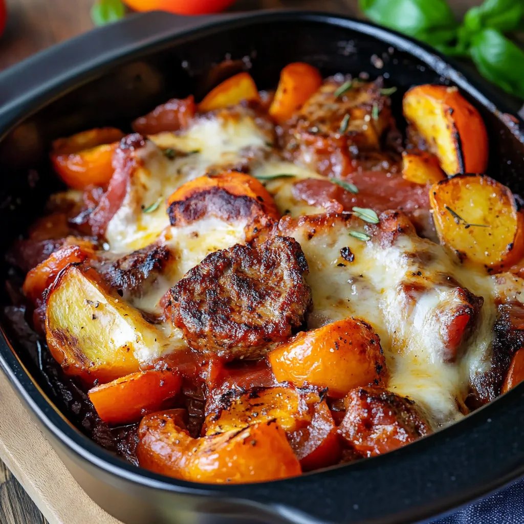 Kürbis-Hackfleisch-Auflauf