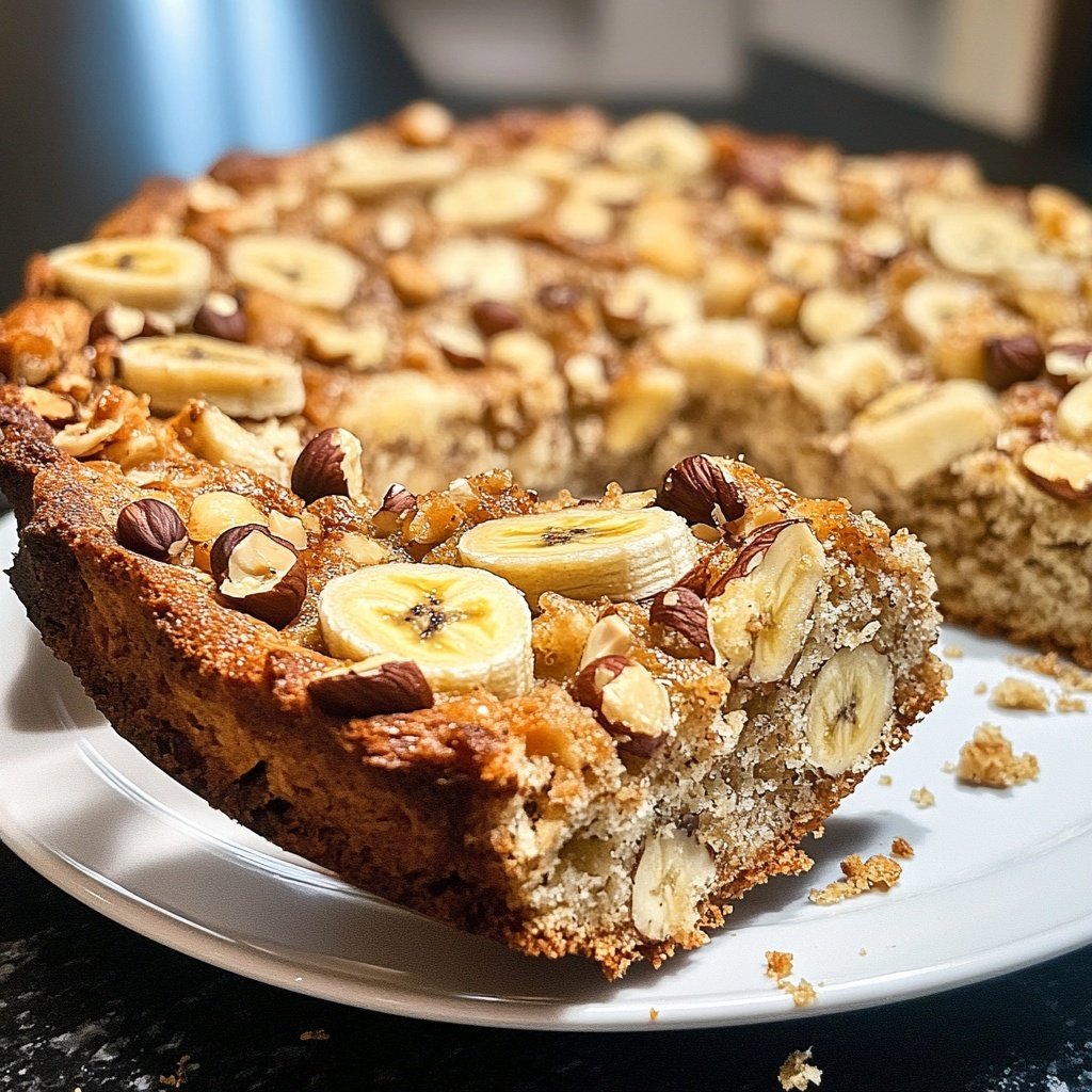 Bananenkuchen mit Haselnüssen
