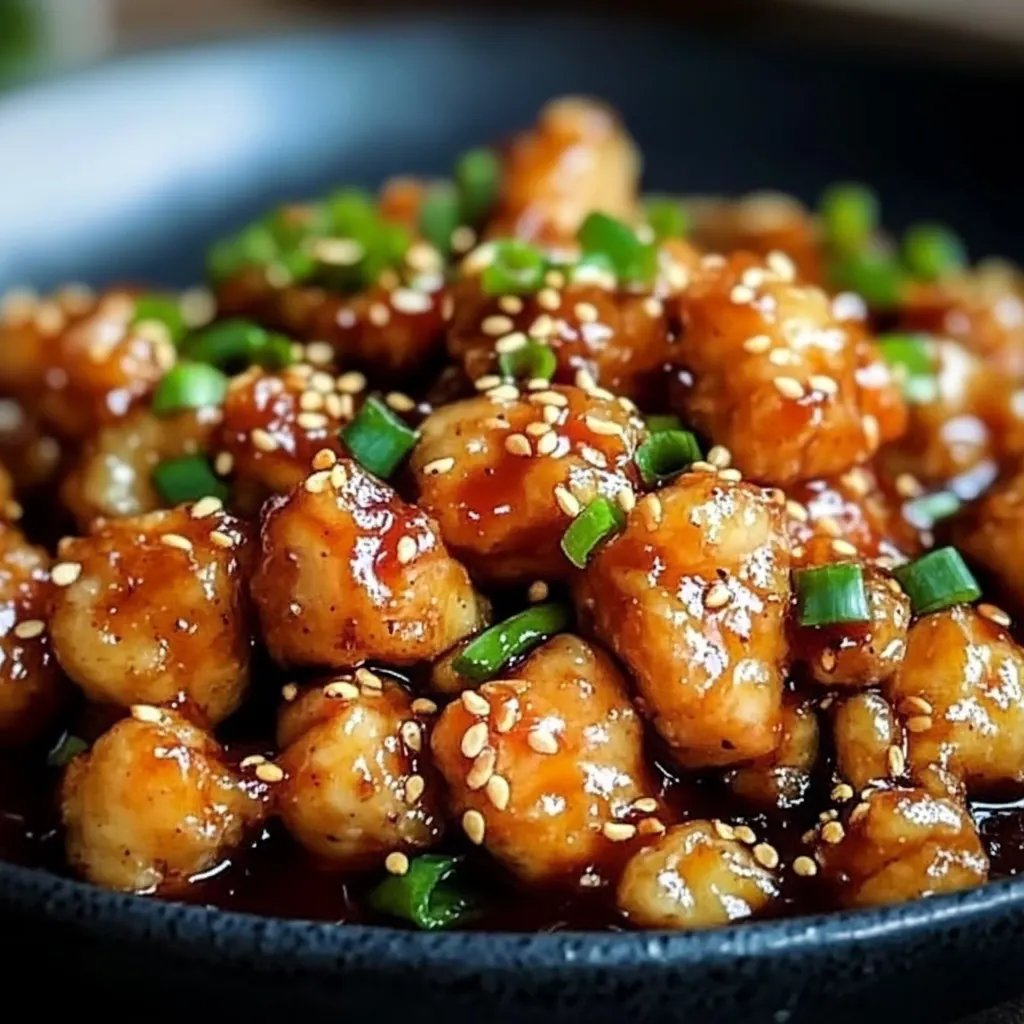 Karamellisiertes Sesam-Hähnchen