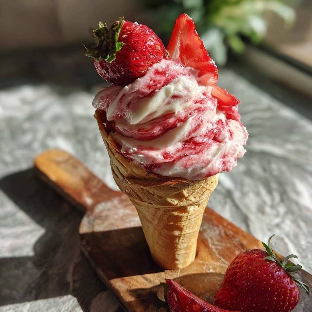 Erdbeer Joghurt Eis Am Stiel