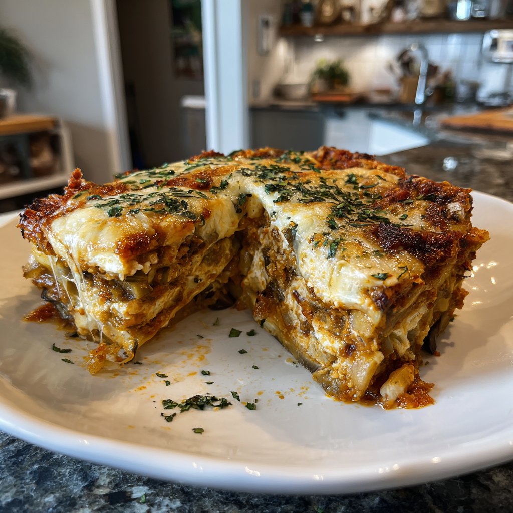 Auberginenauflauf würzig