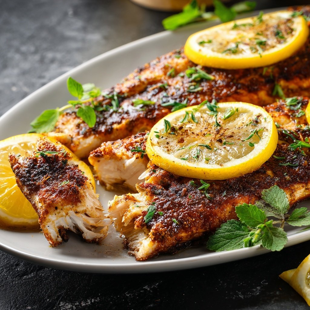 Gesund & Leicht Zitronen-Gegrillter Fisch